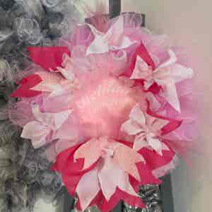 Bespoke Delilah New Baby Girl Decorative Wreath