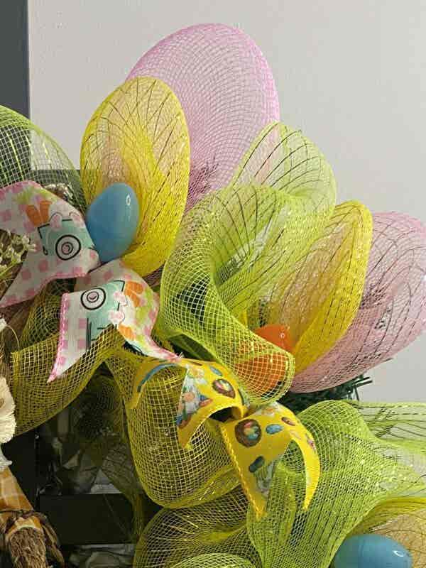 Bespoke Woven Bunny Tales Easter Decorative Wreath - Image 5