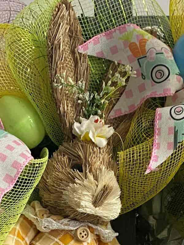 Bespoke Woven Bunny Tales Easter Decorative Wreath - Image 6