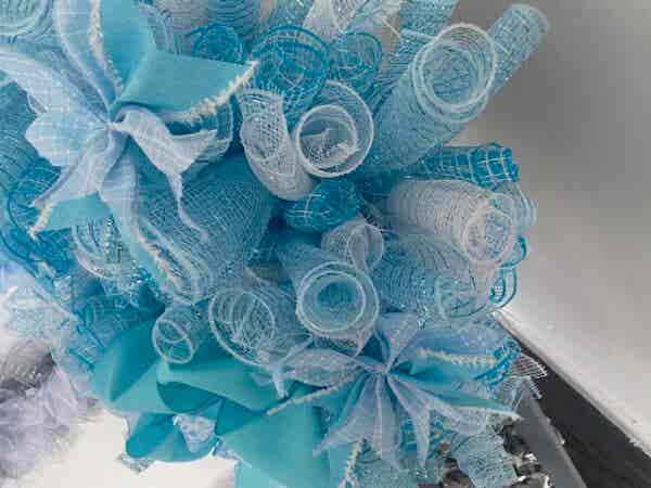 Bespoke Baby Blues Decorative Wreath - Image 5