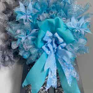 Bespoke Baby Blues Decorative Wreath