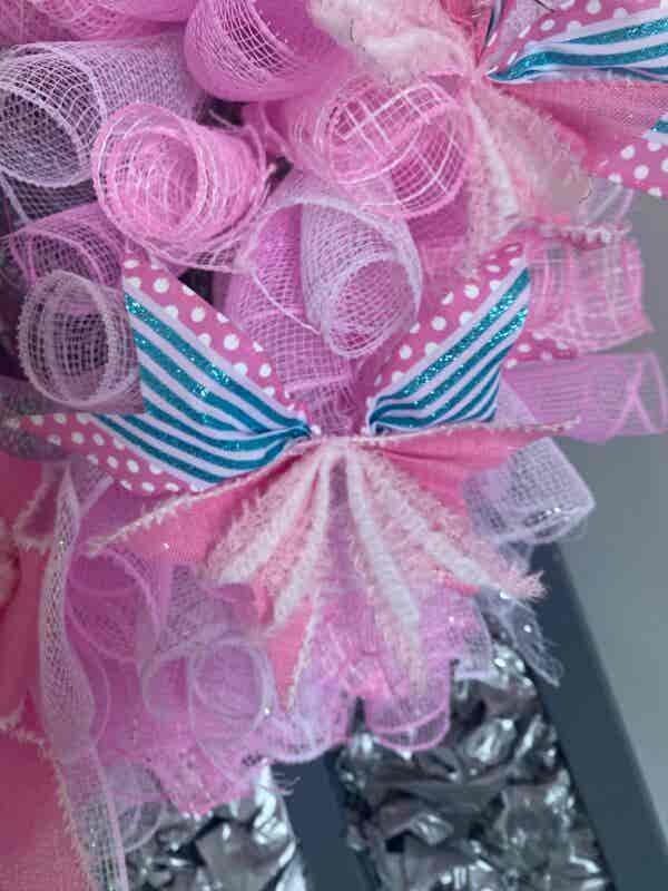 Bespoke Alana's Princess Pink Castle In The Sky Decorative Wreath - Image 11