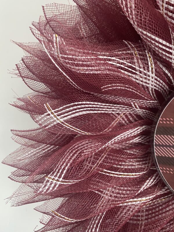 Bespoke Heart of Midlothian Floral Decorative Wreath - Image 9