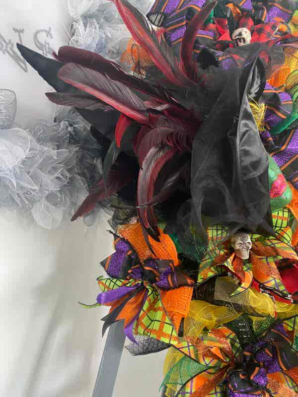 Bespoke Large Chic Green Goddess Witch Decorative Wreath Hire Only - Image 7