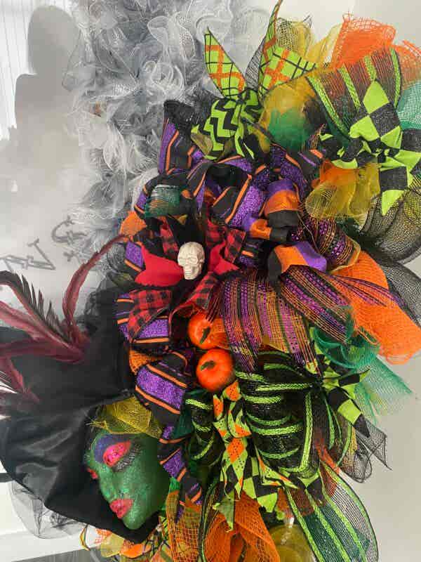 Bespoke Large Chic Green Goddess Witch Decorative Wreath Hire Only - Image 2