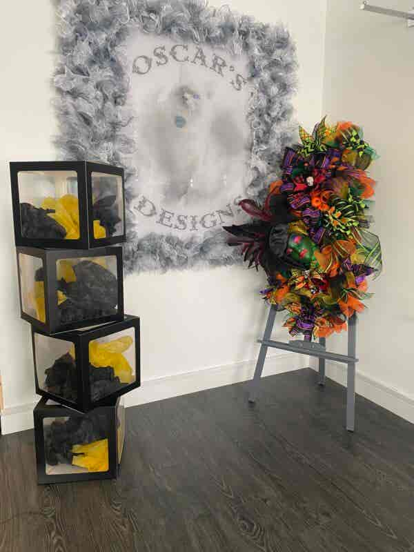 Bespoke Large Chic Green Goddess Witch Decorative Wreath Hire Only - Image 3