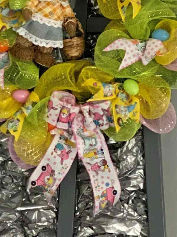 Bespoke Woven Bunny Tales Easter Decorative Wreath - Image 7