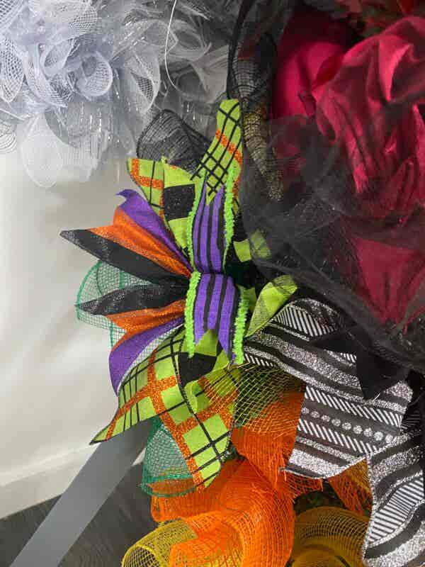 Bespoke Large Ha Ha Ha Halloween Witch Decorative Wreath Hire Only - Image 4