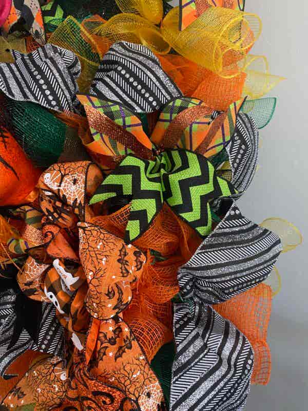 Bespoke Large Ha Ha Ha Halloween Witch Decorative Wreath Hire Only - Image 2