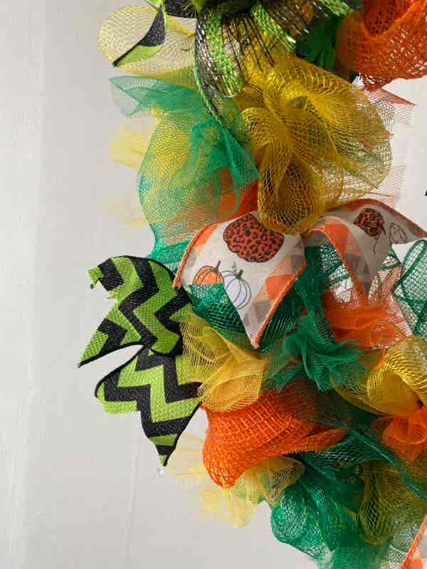 Bespoke Green Pumpkin Pleasure Decorative Wreath - Image 8