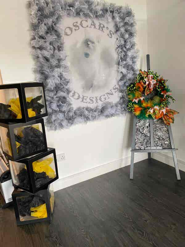 Bespoke Green Pumpkin Pleasure Decorative Wreath - Image 2