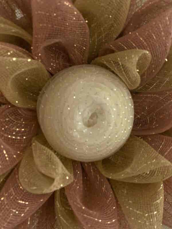 Bespoke Autumn Blush Floral Decorative Wreath - Image 6
