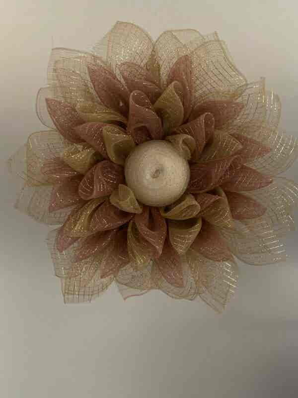 Bespoke Autumn Blush Floral Decorative Wreath - Image 5