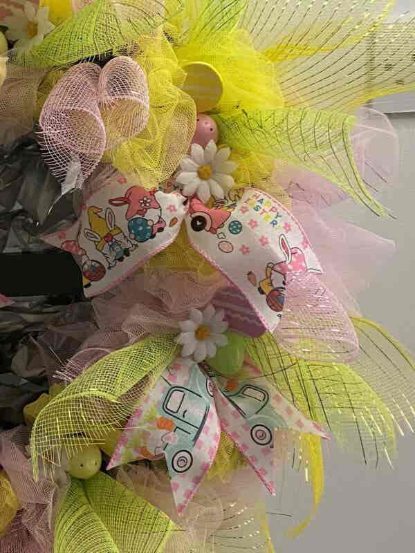 Bespoke Lauren's Easter Gnok Decorative Wreath - Image 3