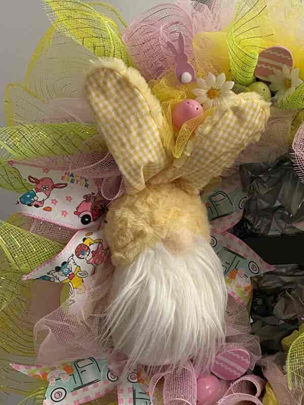 Bespoke Lauren's Easter Gnok Decorative Wreath - Image 2
