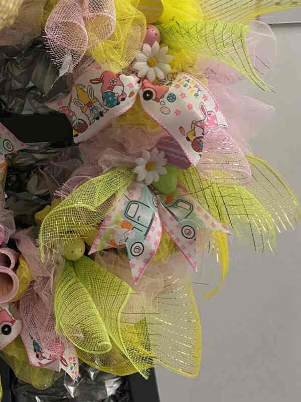 Bespoke Lauren's Easter Gnok Decorative Wreath - Image 4
