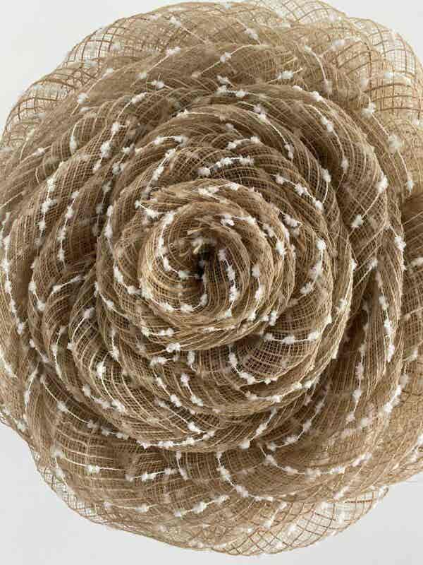 Bespoke Beige Bubble Pop Rose Floral Decorative Wreath - Image 7