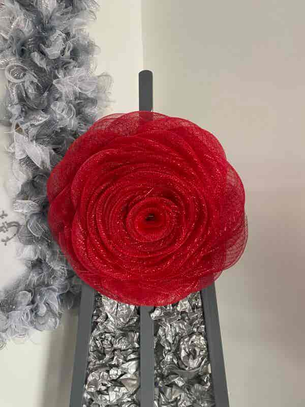 Bespoke Rabbies Red Red Rose Decorative Wreath