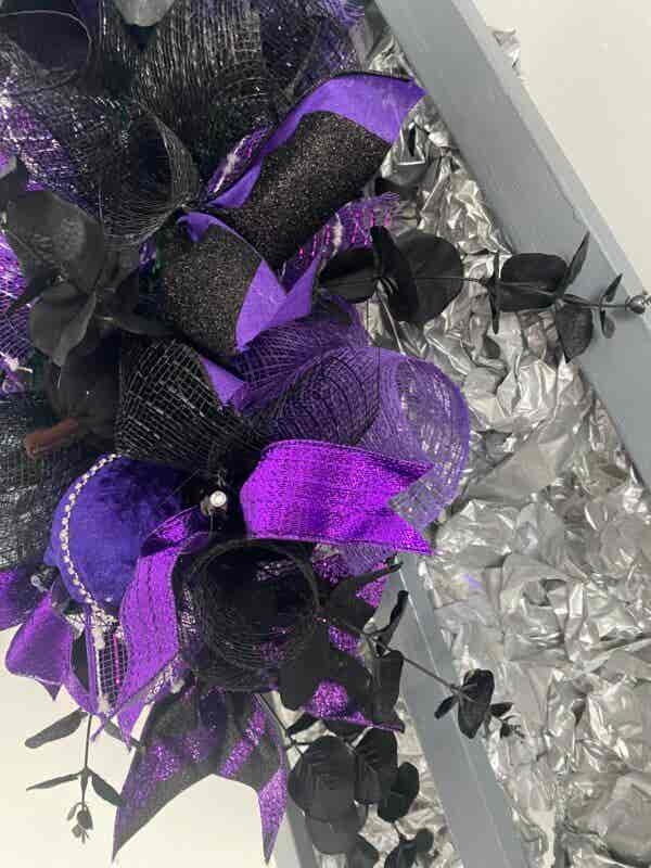 Bespoke Decorative Deep  Purple Velvet Delights Wreath - Image 7