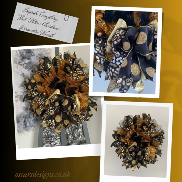 Bespoke Everything That Glitters Christmas Decorative Wreath - Image 3
