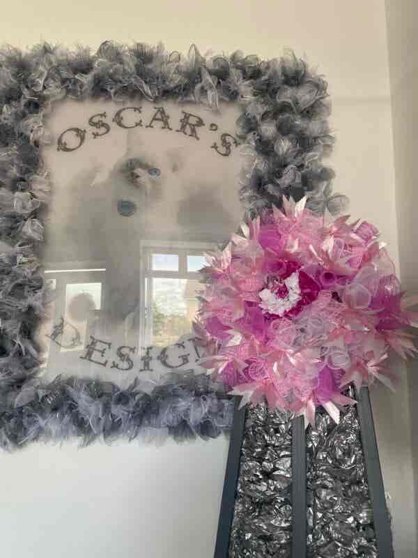 Bespoke Fluttering Pink Butterfly Decorative Wreath - Image 5