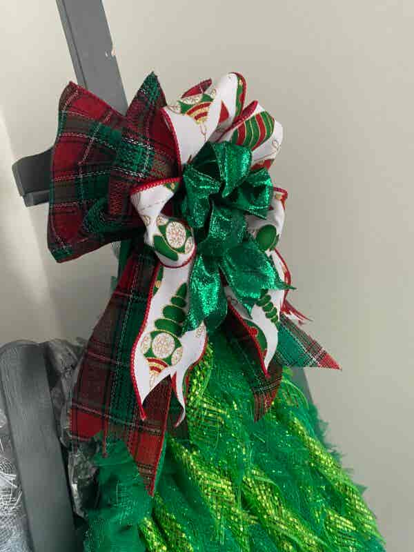 Bespoke Ferniegair's Fir Christmas Tree Decorative Wreath - Image 4