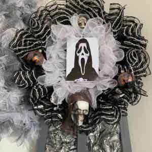 Bespoke Scream Halloween Decorative Wreath