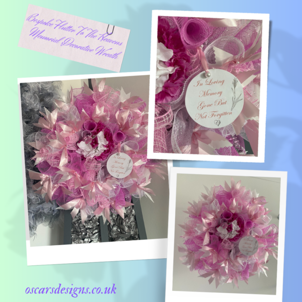 Bespoke Flutter To The Heavens Memorial Decorative Wreath - Image 2