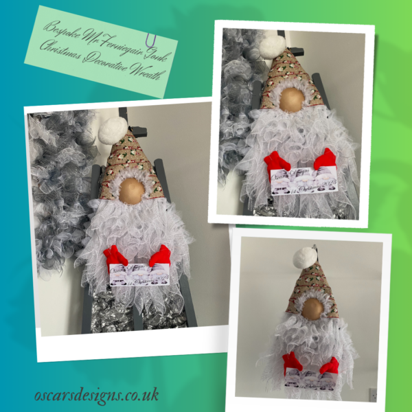 Bespoke Mr Ferniegair Gonk Christmas Decorative Wreath - Image 9