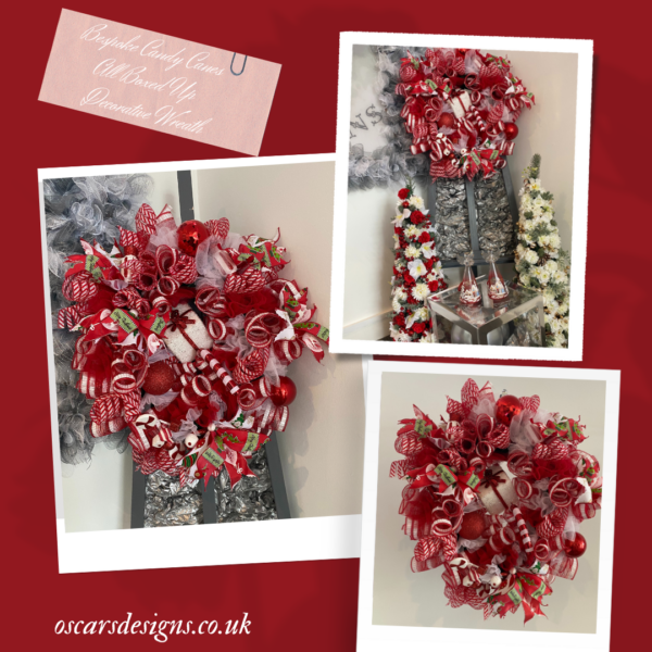Bespoke Candy Canes All Boxed Up Decorative Wreath - Image 6