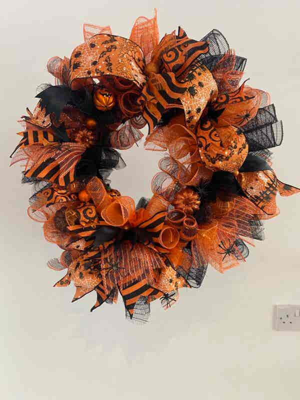 Bespoke Lisa's Double Halloween Celebration Decorative Wreath - Image 7