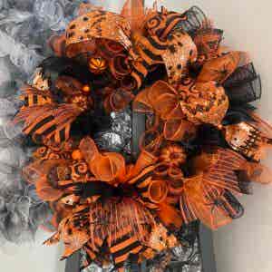 Bespoke Lisa's Double Halloween Celebration Decorative Wreath