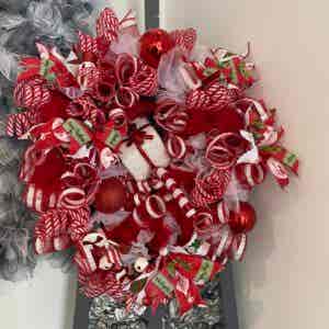 Bespoke Candy Canes All Boxed Up Decorative Wreath
