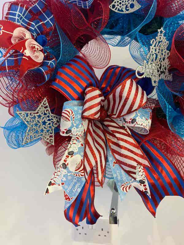 Bespoke Angels & Stars In The Blues Decorative Wreath - Image 2