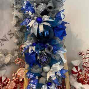 Bespoke Bluebells Are Blue Garland Swag Decorative Wreath