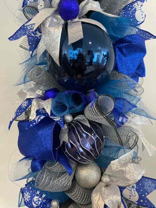 Bespoke Bluebells Are Blue Garland Swag Decorative Wreath - Image 2