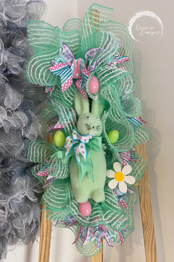 Bespoke Easter Bunny Mint Delights Decorative Wreath