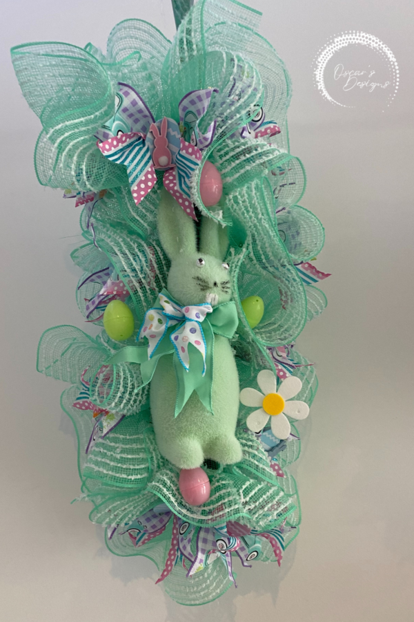 Bespoke Easter Bunny Mint Delights Decorative Wreath - Image 3