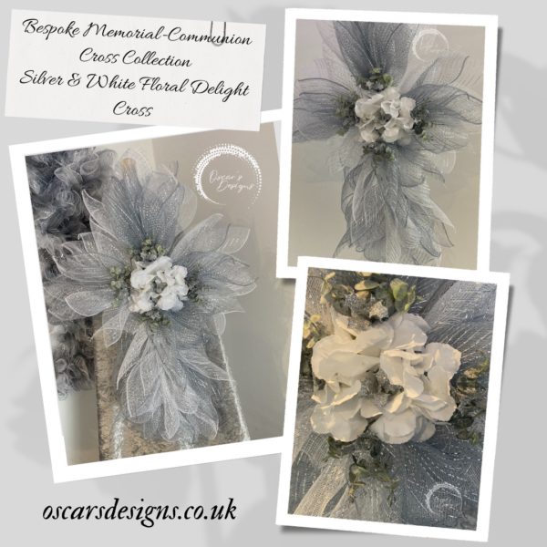 Bespoke Memorial - Holy Communion Cross Decorative Wreath - Image 7