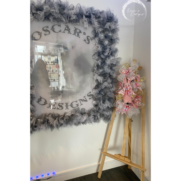 Bespoke Easter Bunny Soft Pink Dreams Decorative Wreath - Image 7